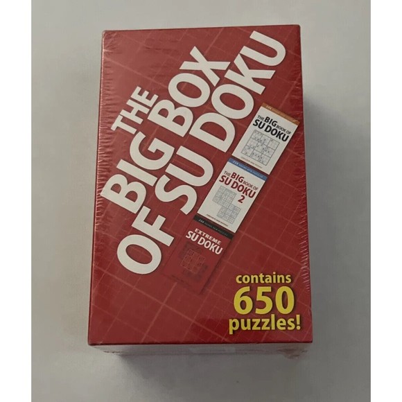 The Big Box Of Su Doku 650 Puzzles 3 Book Box Set Orion UK Numbers Games Brain - Picture 3 of 5